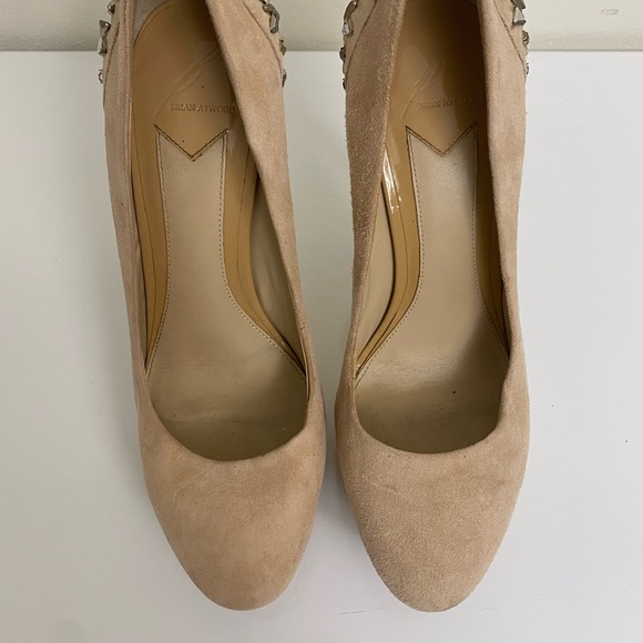 Brian Atwood embellished suede pumps 8 / 38.5 - Picture 7 of 9